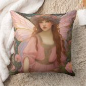 Coussin Rêves Enchanteurs : Un Portrait De Fée Rose Whimsi (Couverture)