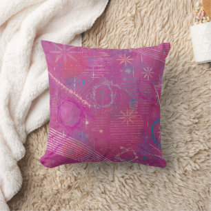 Coussin Rêves roses abstraits