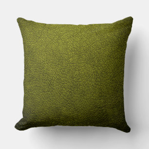Coussin Revêtement vert Élégant en cuir