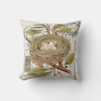 Coussin Revêtement vintage à la française avec Oeufs Jetez