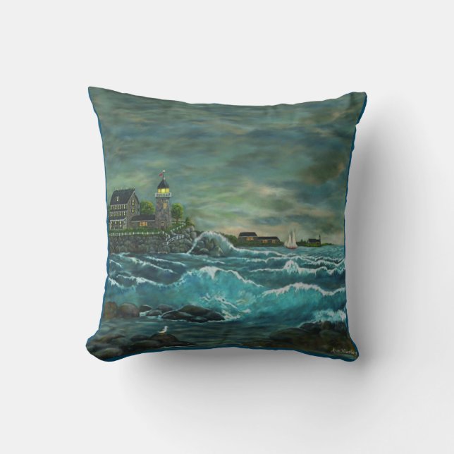 Coussin Revisiter le phare de Hob (Recto)