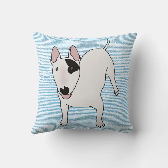 Coussin Rex the TV Terrier, amusant, heureux design coussi (Verso)