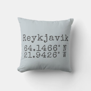 Coussin Reykjavik Belgique Latitude Longitude