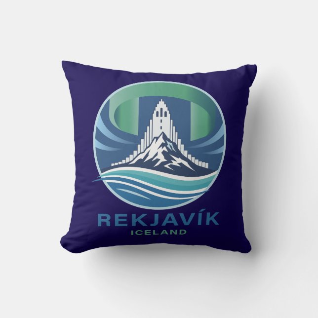 Coussin Reykjavik Islande Europe (Recto)