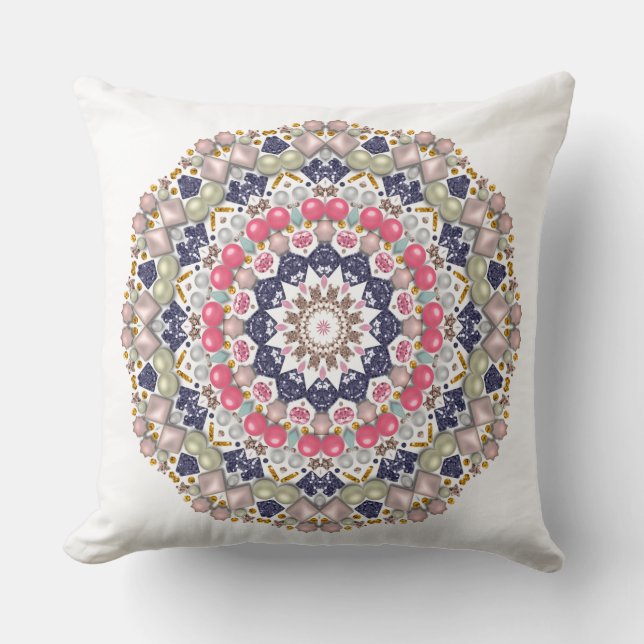 Coussin Rhinestones, paillettes, confettis (Recto)