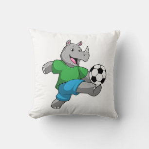 Coussin Rhino comme joueur de football avec Soccer
