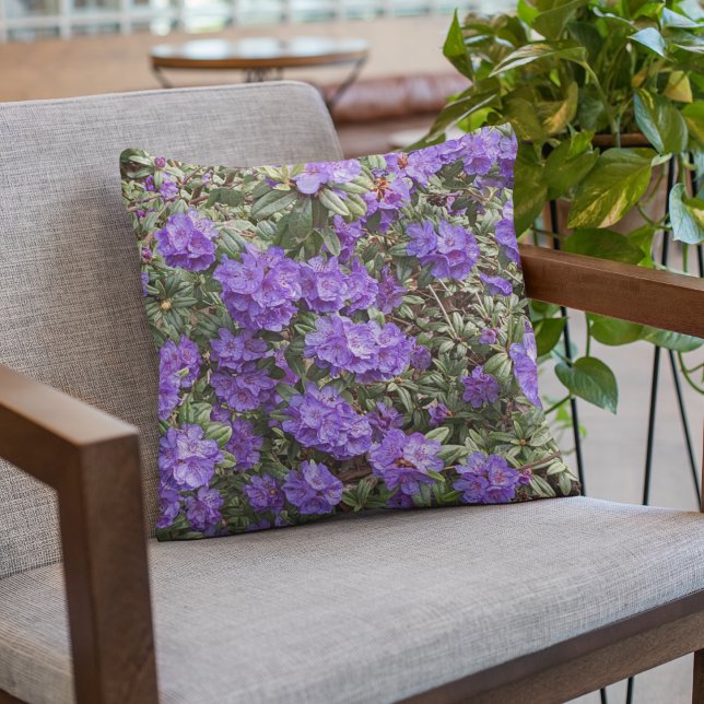 Coussin Rhododendron pourpre fleurit (In Situ Patio)