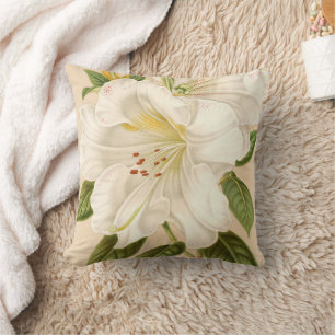 Coussin Rhododendrum Sesterianum, Floral Vintage