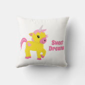 Coussin Rhubarb et Custard Unicorn (Verso)