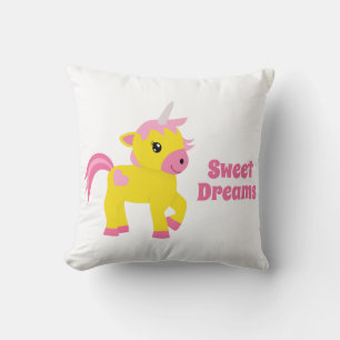 Coussin Rhubarb et Custard Unicorn