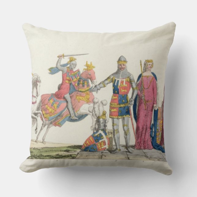 Coussin Richard le Lionheart, John de décharné, Edouard (Recto)