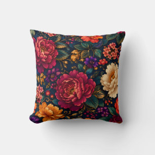 Coussin Riche impression florale pour un cadeau classique