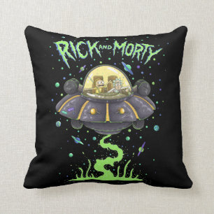 Coussin RICK ET MORTY™   Graphique de vol spatial illust