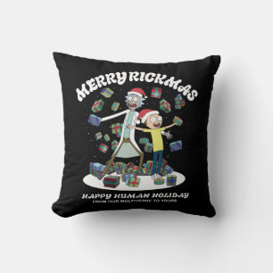 Coussin Rick et Morty   Joyeux Rickmas présents