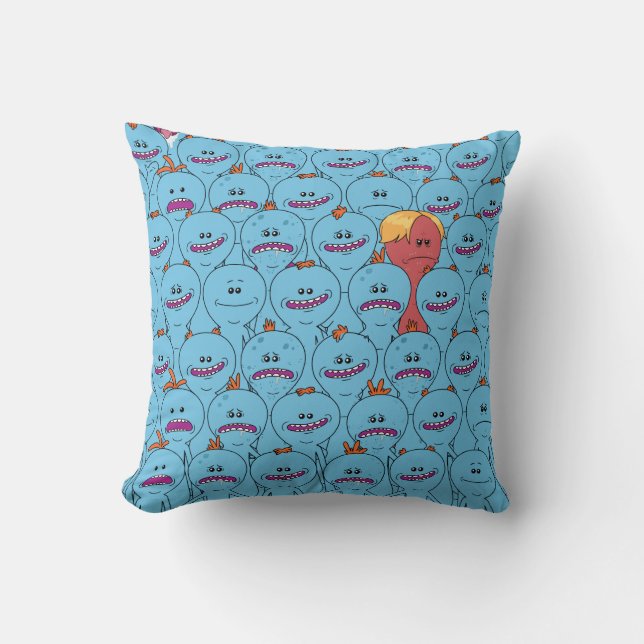Coussin RICK ET MORTY™ | Kirkland M. Meeseeks (Recto)