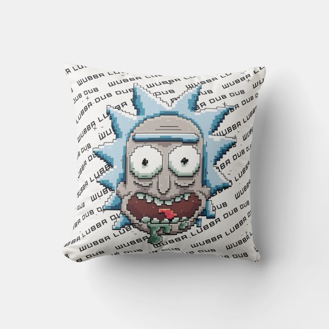 Coussin RICK ET MORTY™ | Pixelverse Tête de roulage (Recto)