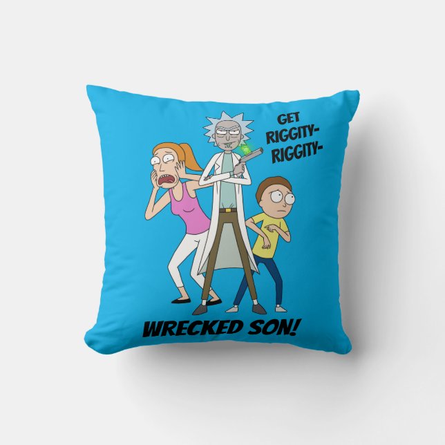 Coussin RICK ET MORTY™ | Rick, Morty et Summer (Recto)
