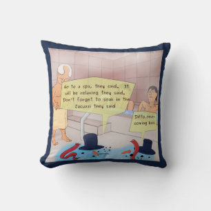 Coussin Rick London Comic Snowman Coton Thlow Pillow