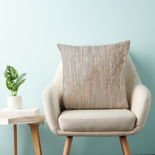 Coussin Rideau de Parties scintillant en cristal d'or