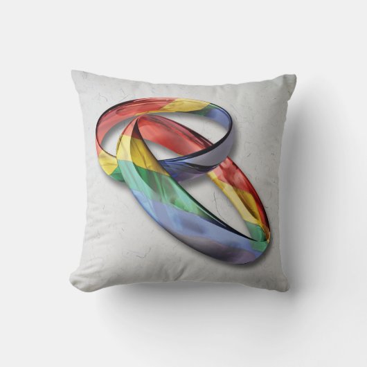 Coussin Rings de Rainbow Wedding pour l'Equality (Recto)