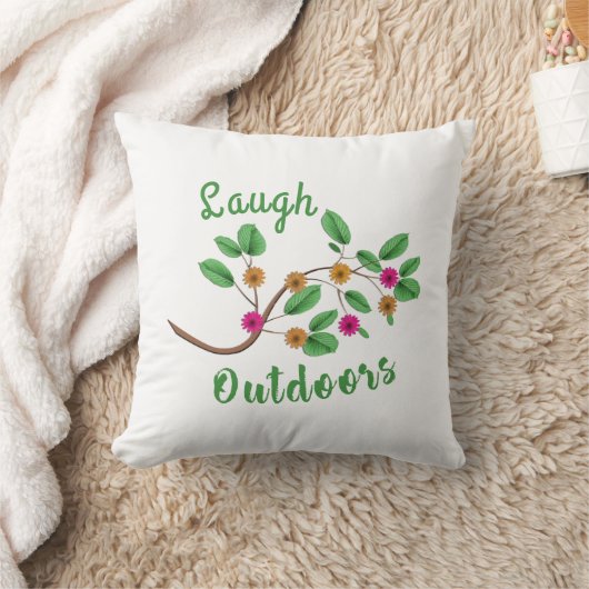Coussin Rire à l'extérieur (Couverture)