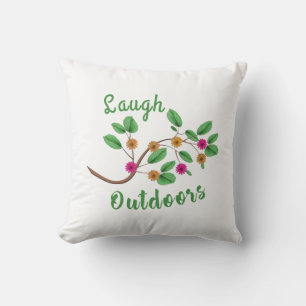 Coussin Rire à l'extérieur