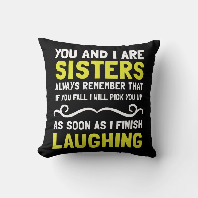 Coussin Rire de soeurs (Recto)