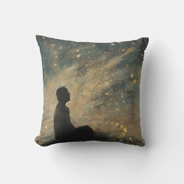 Coussin Rituel d'existence — Mouvement quotidien comme mag (Recto)