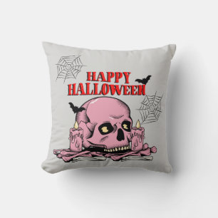 Coussin Rituel hanté - Crâne d'Halloween