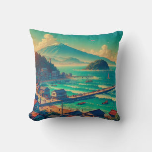 Coussin Rivages sereins du Fuji