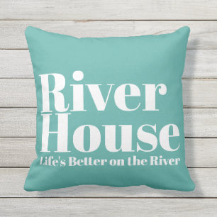 Coussin River House Décoratif Jeu d'oreiller extérieur