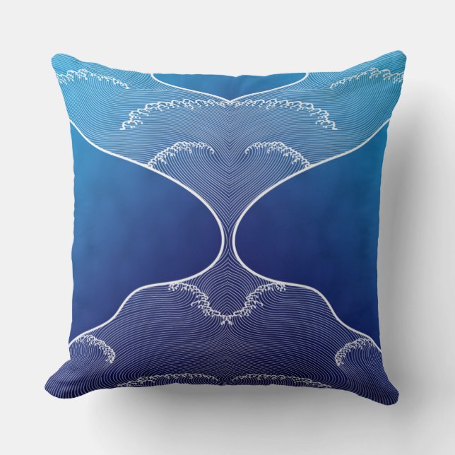 Coussin rivière bleue (Recto)