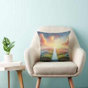 Coussin Rivière dans un livre ouvert de prairie
