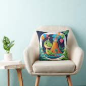 Coussin Roarsome Dino Throw Pillow (Chaise)
