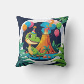 Coussin Roarsome Dino Throw Pillow (Verso)