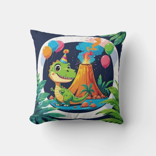 Coussin Roarsome Dino Throw Pillow (Recto)