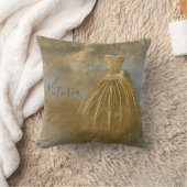 Coussin Robe de soirée élégante en or  (Couverture)