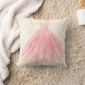 Coussin Robe Papillon Danse Peach Sparkle (Couverture)