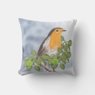 Coussin Robin de Noël traditionnel et Ivy