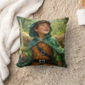 Coussin Robin des Bois représenté comme un enfant (Couverture)