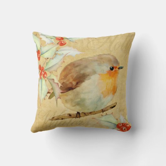 Coussin Robin et Holly (Verso)