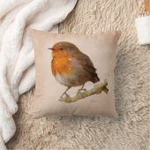 Coussin Robin sur branche (Couverture)