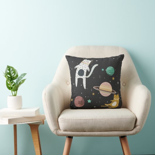 Coussin Robinet spatial et planète (Chaise)