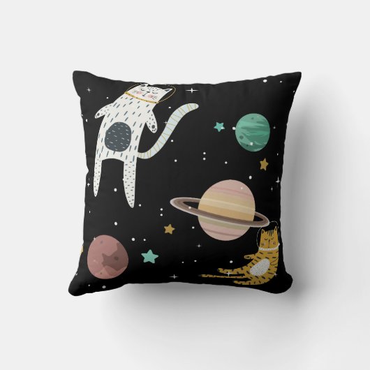Coussin Robinet spatial et planète (Verso)