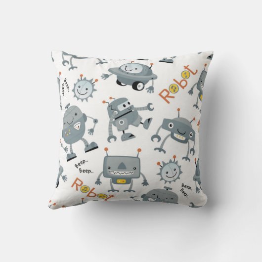 Coussin Robot convivial (Verso)