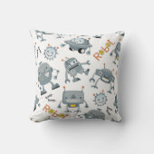 Coussin Robot convivial (Recto)