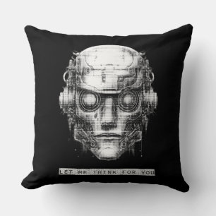 Coussin Robot Cyberpunk de contrôle mental