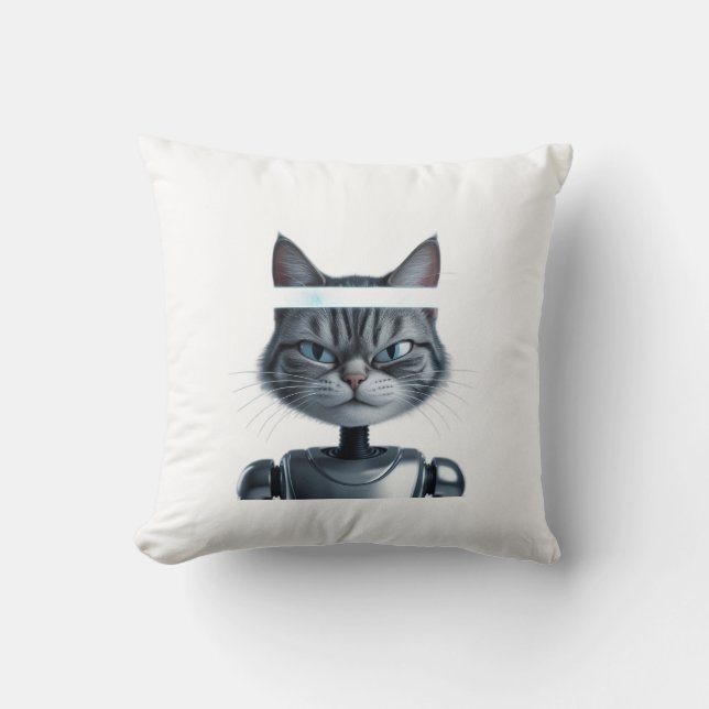 Coussin Robot de chat (Recto)