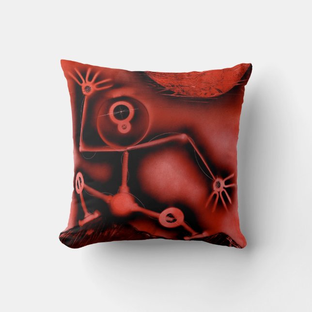 Coussin Robot rouge (Recto)