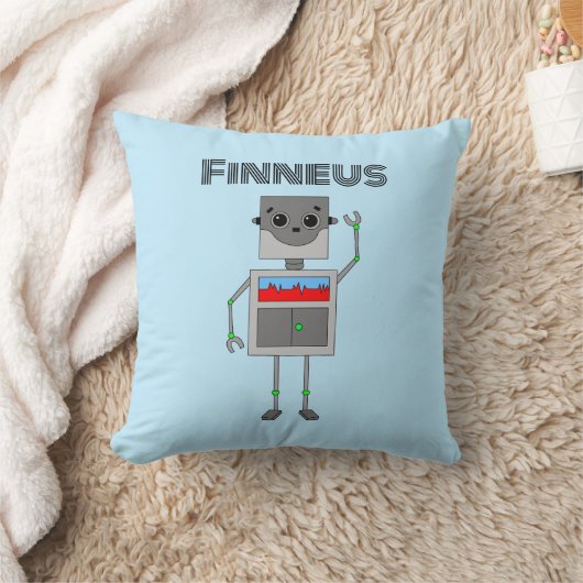 Coussin Robot Thème Personnalisé   (Couverture)